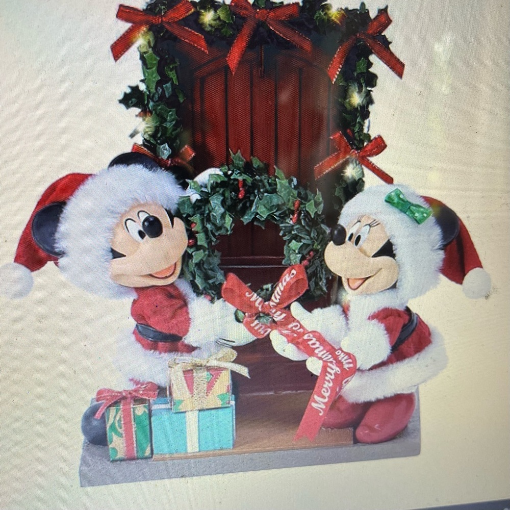 Department 56 front door decor Mickey, and Minnie new with tags - Picture 2 of 5